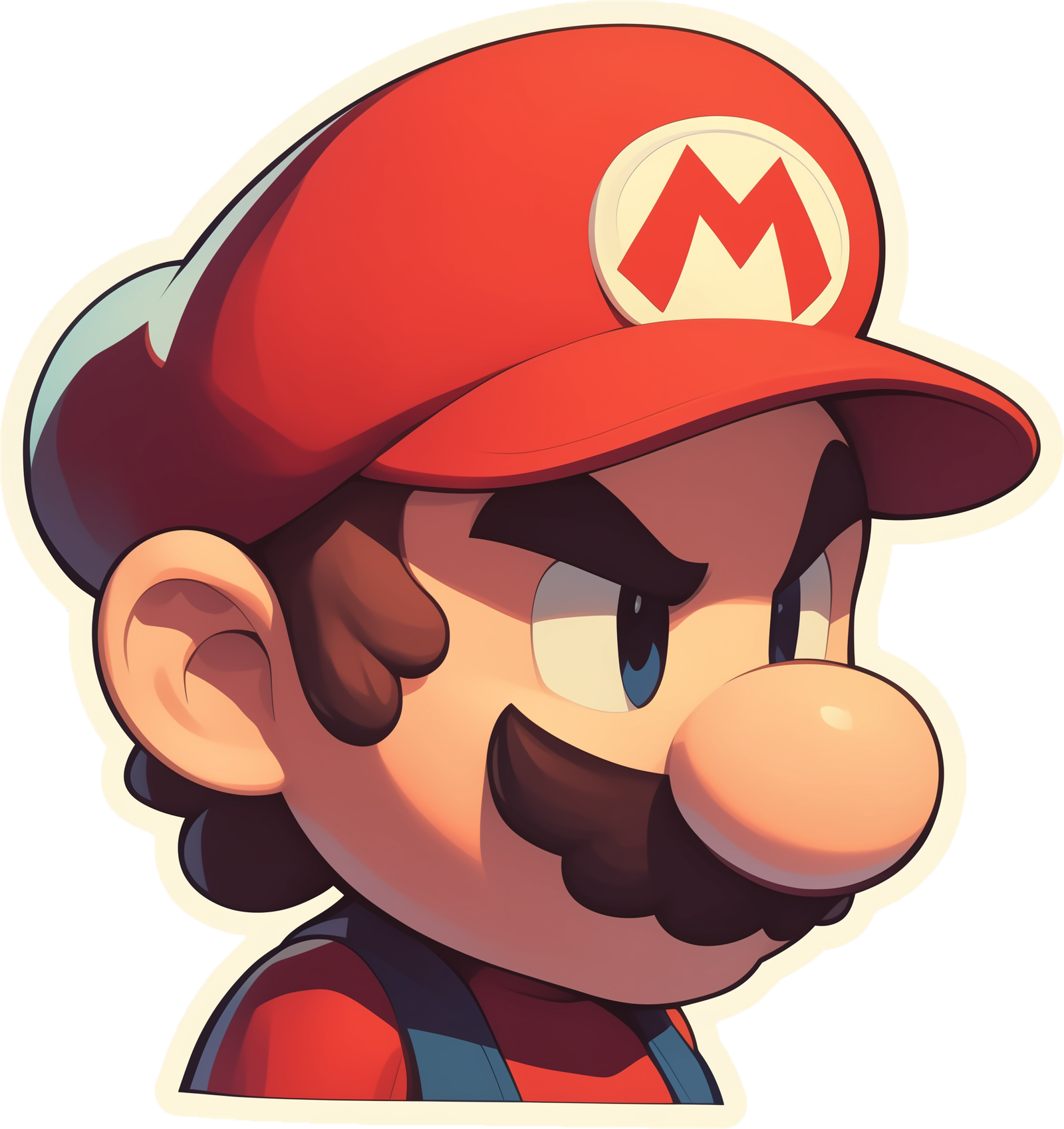 SUPER MARIO STICKER Premium Vinyl Sticker