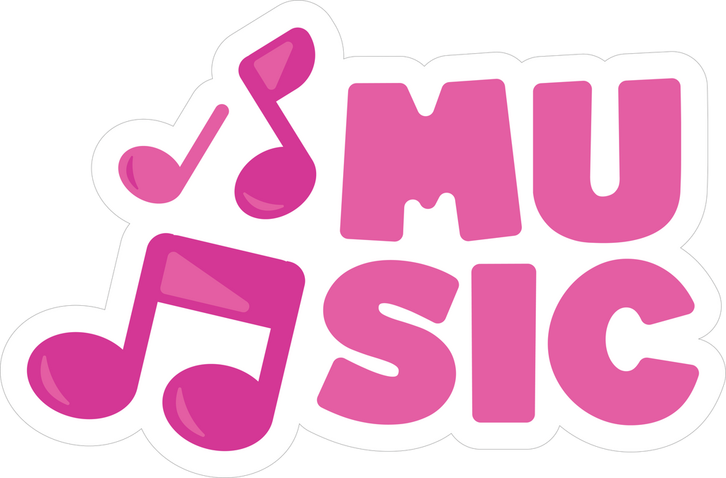 MUSIC STICKER Premium Vinyl Sticker