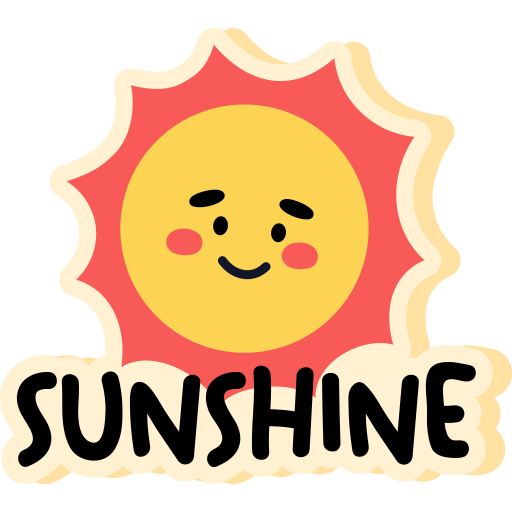 SUNSHINE STICKER Premium Vinyl Sticker