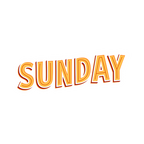 SUNDAY STICKER Premium Vinyl Sticker