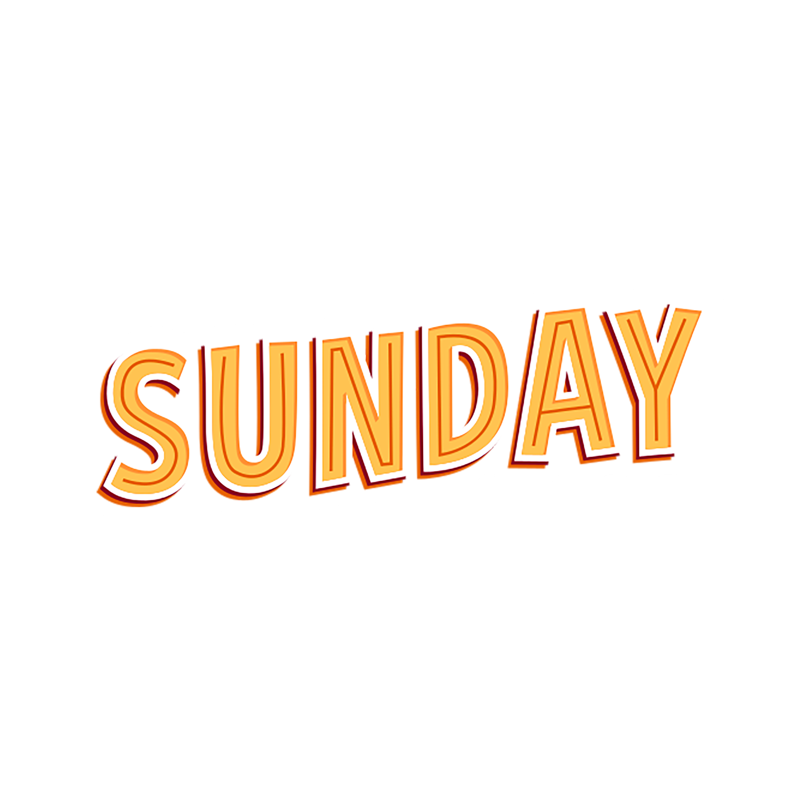 SUNDAY STICKER Premium Vinyl Sticker
