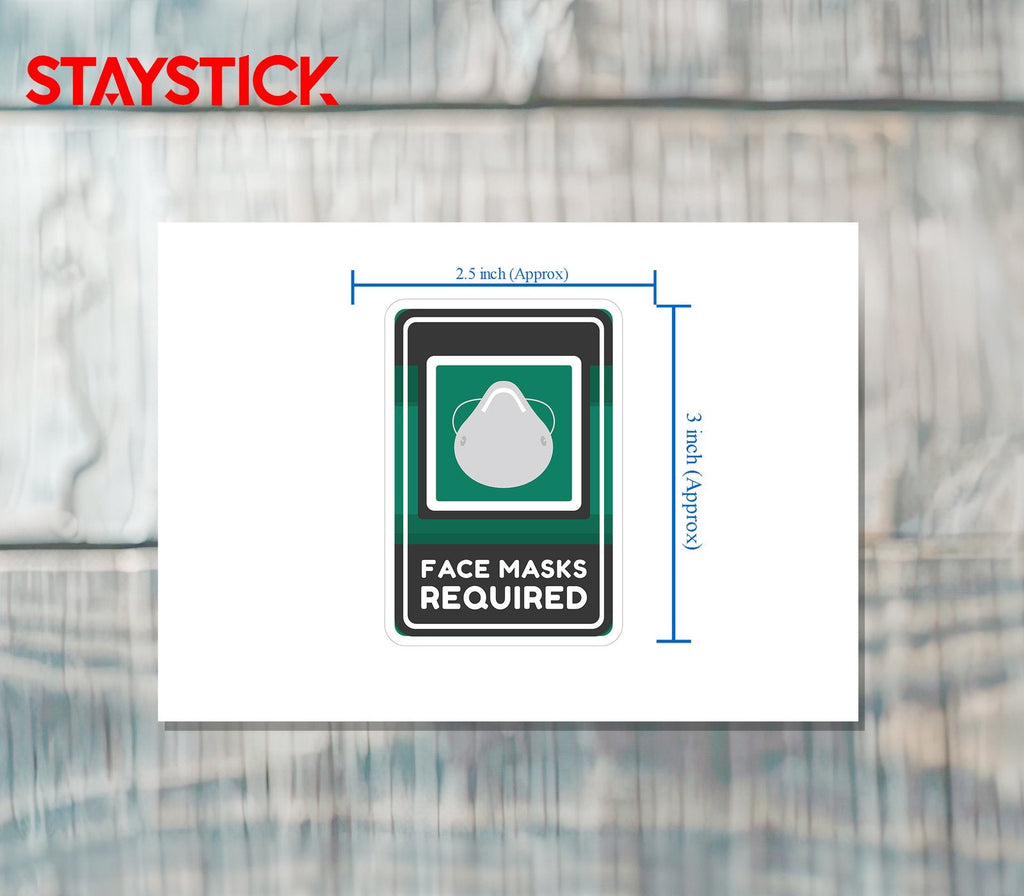 FACE MASK STICKER Safety Sticker