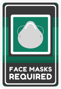 FACE MASK STICKER Safety Sticker