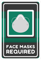 FACE MASK STICKER Safety Sticker