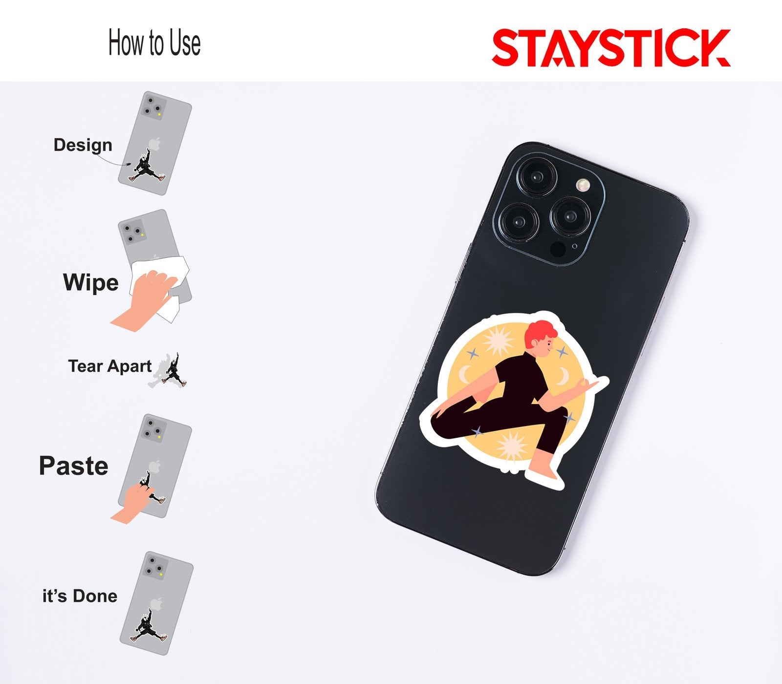CARTOON STICKER Metalized Sticker