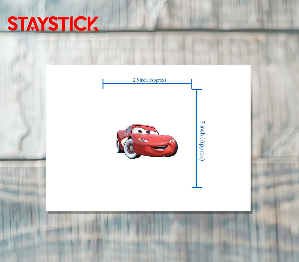Lightning McQueen Cartoon Car Sticker Premium Vinyl Sticker