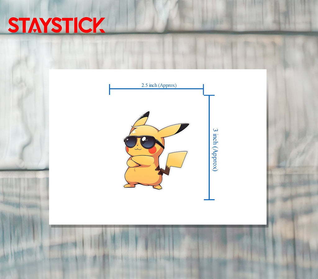 STYLING PIKACHU STICKER Premium Vinyl Sticker