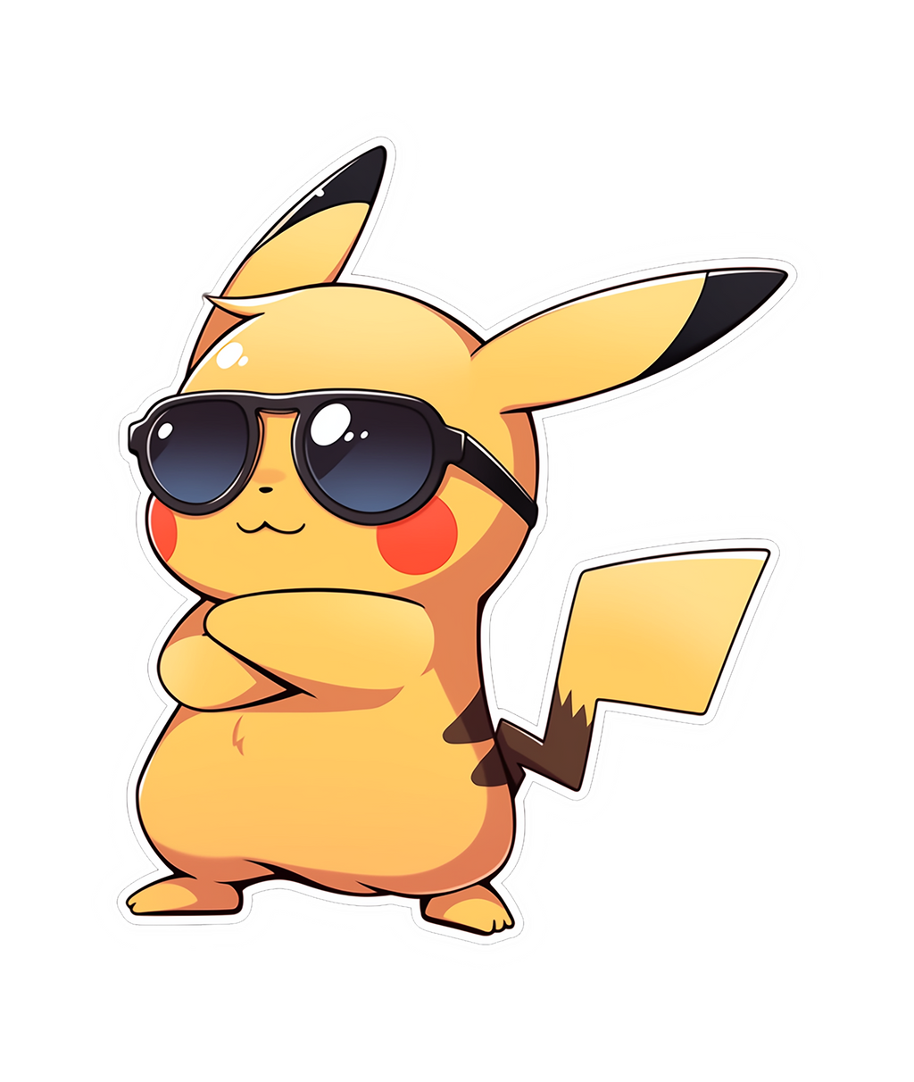 STYLING PIKACHU STICKER Premium Vinyl Sticker