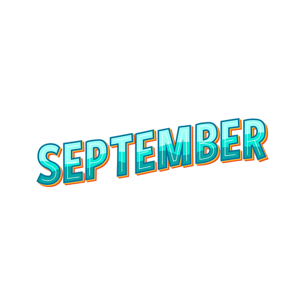 SEPTEMBER STICKER Premium Vinyl Sticker