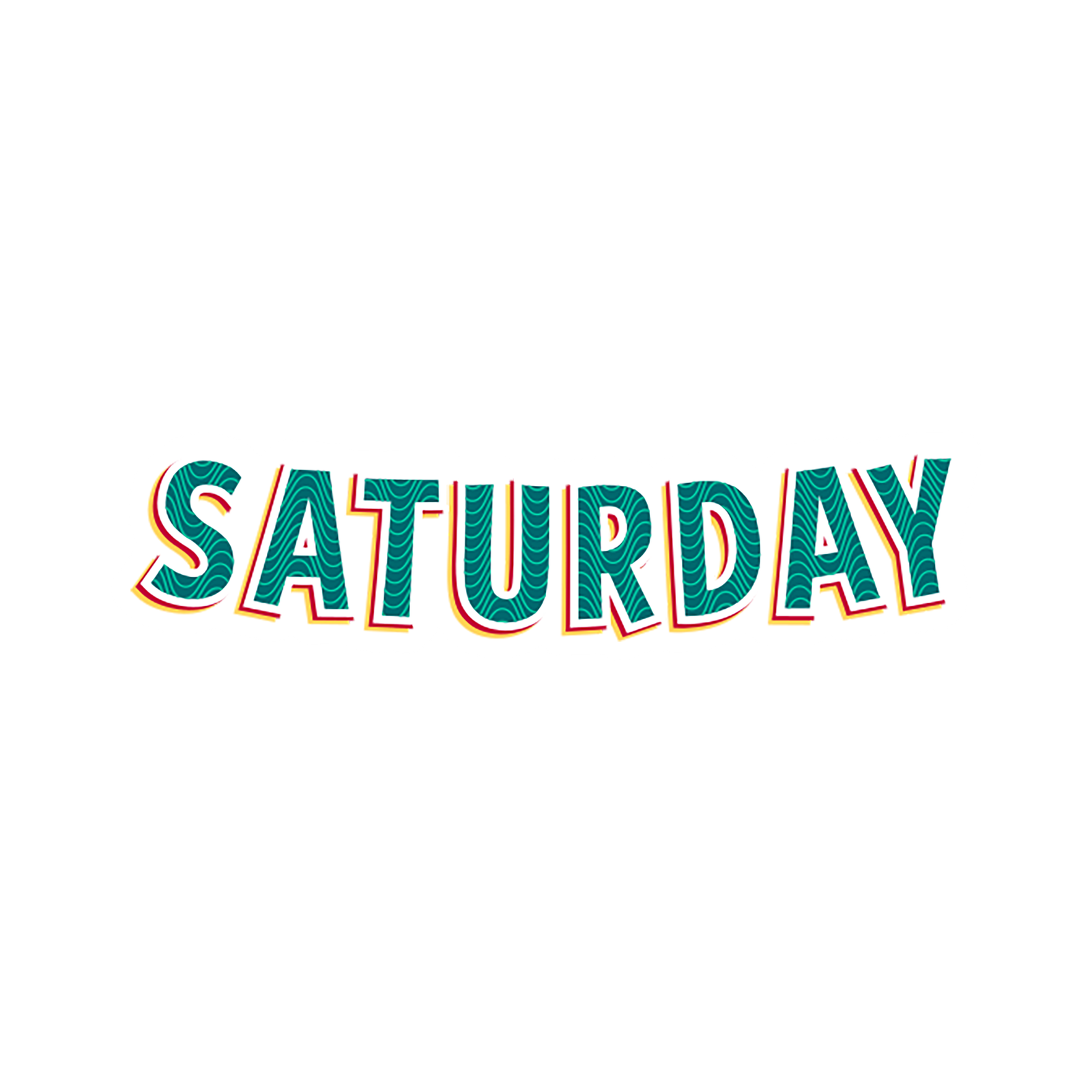 SATURDAY STICKER Premium Vinyl Sticker