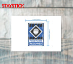 FACE MASK STICKER Safety Sticker