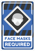 FACE MASK STICKER Safety Sticker