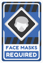 FACE MASK STICKER Safety Sticker
