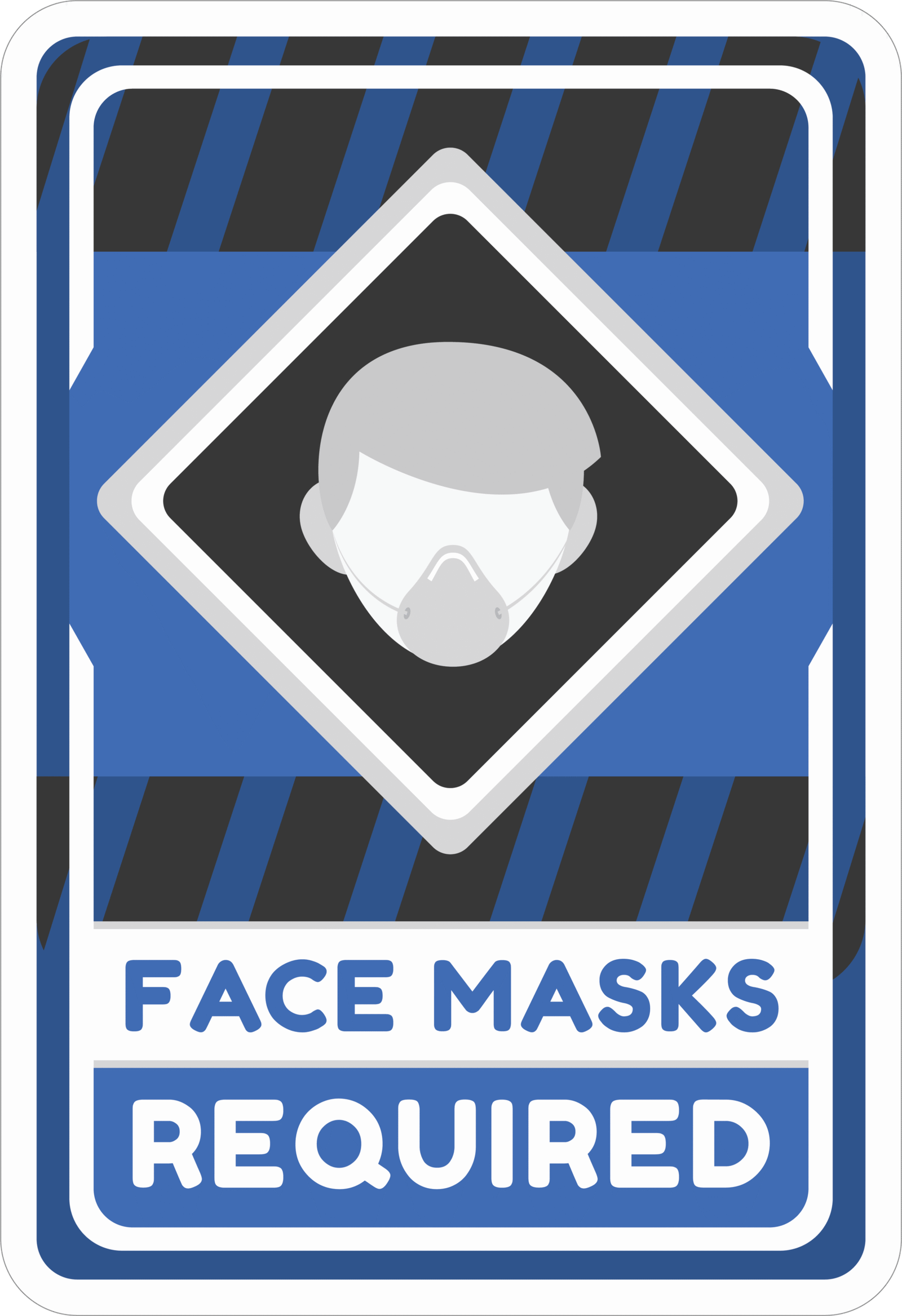 FACE MASK STICKER Safety Sticker
