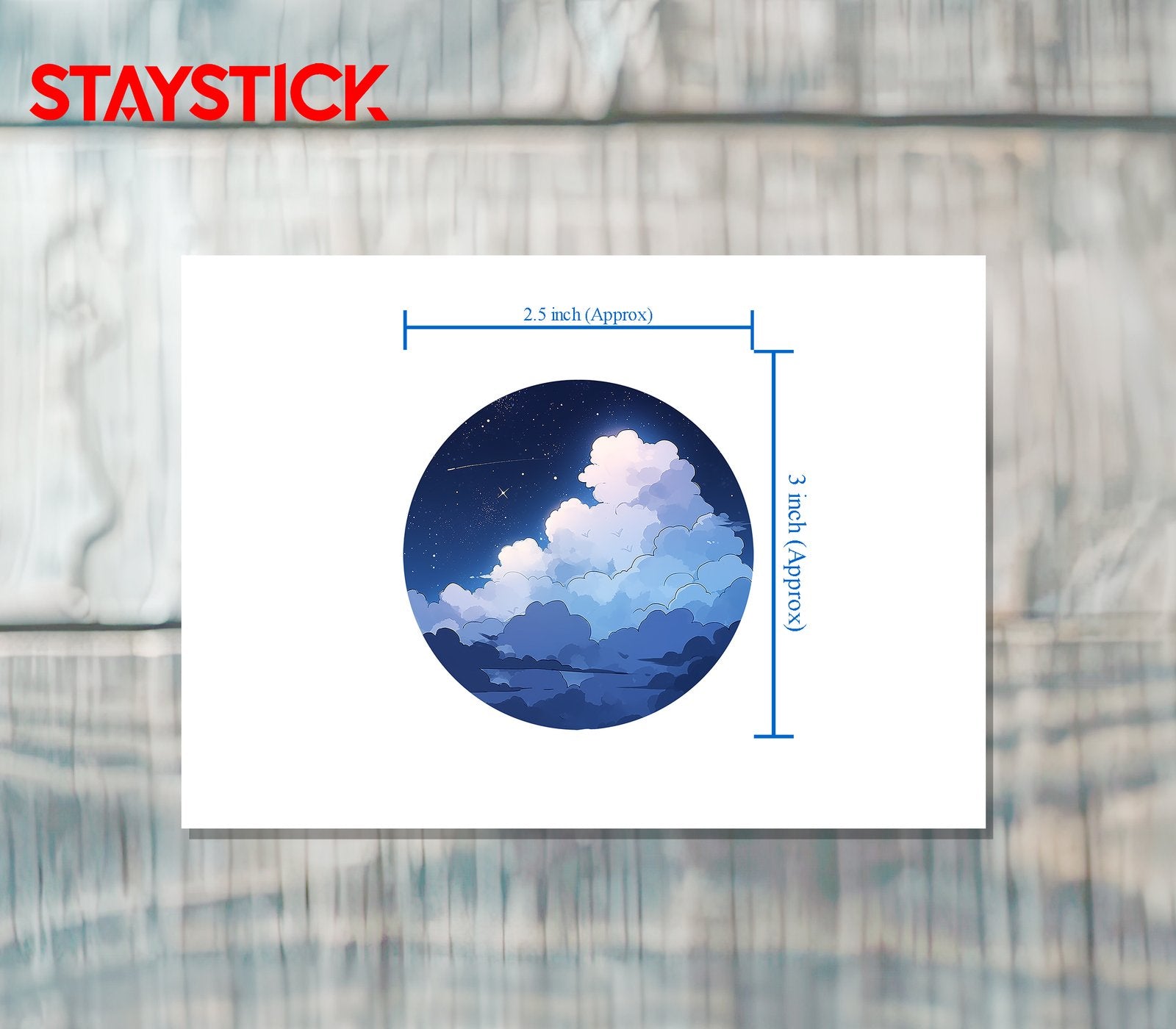 SKY BADGE STICKER Premium Vinyl Sticker