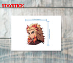 ANIME WARRIOR STICKER Premium Vinyl Sticker