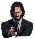 GUN MEN STICKER Premium Vinyl Sticker