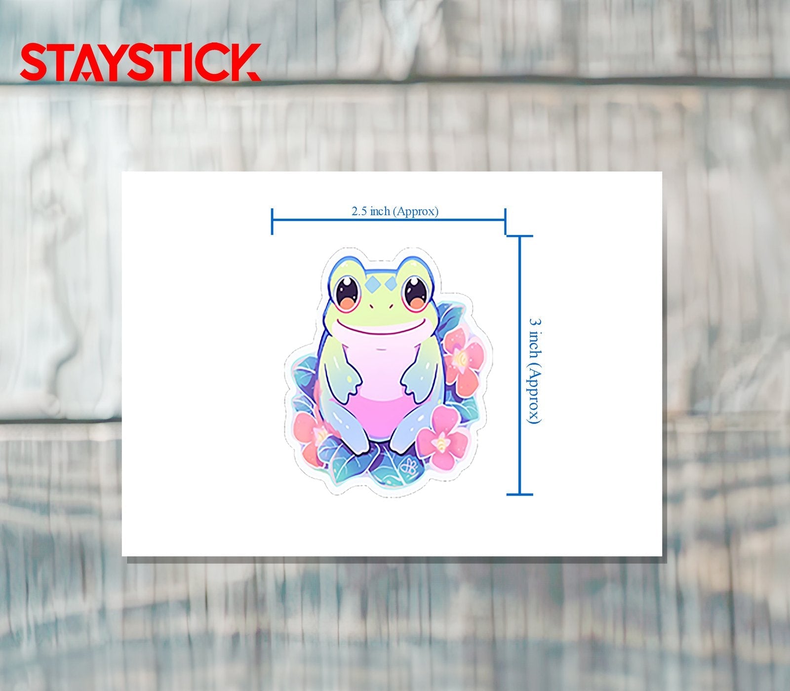 CUTE FROG STICKER Premium Vinyl Sticker