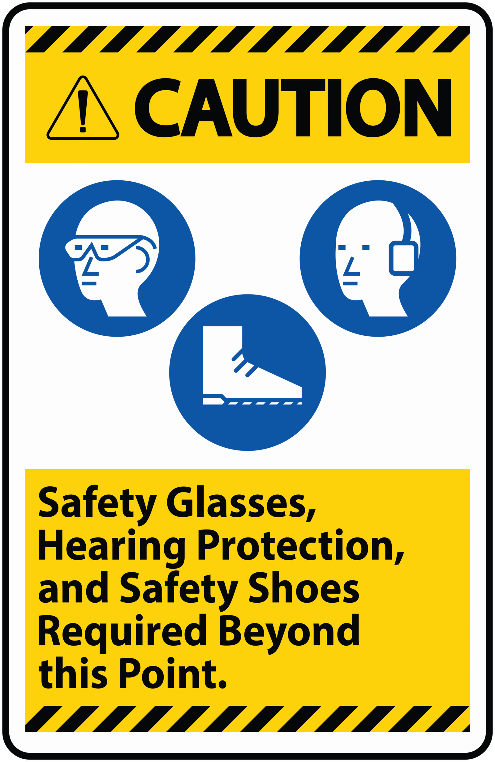 CAUTION SIGN STICKER Premium Vinyl Sticker