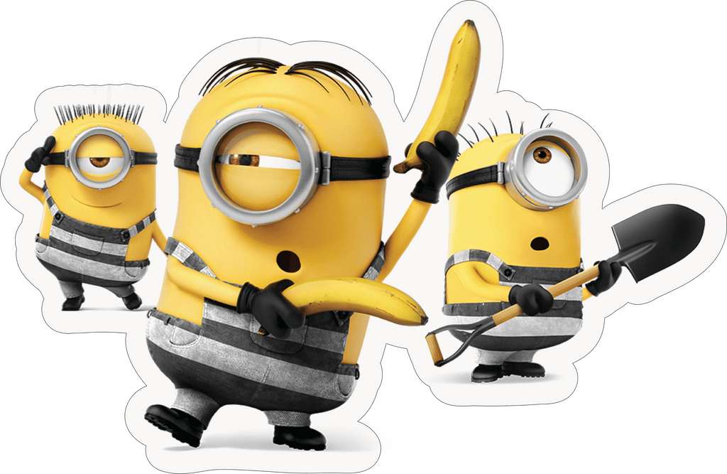 Minions Jailbreak Banana Sticker Premium Vinyl Sticker