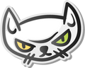 ANGRY CAT STICKER Premium Vinyl Sticker