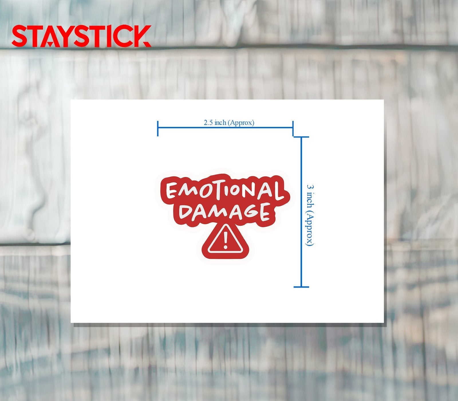 EMOTIONAL STICKER Premium Vinyl Sticker