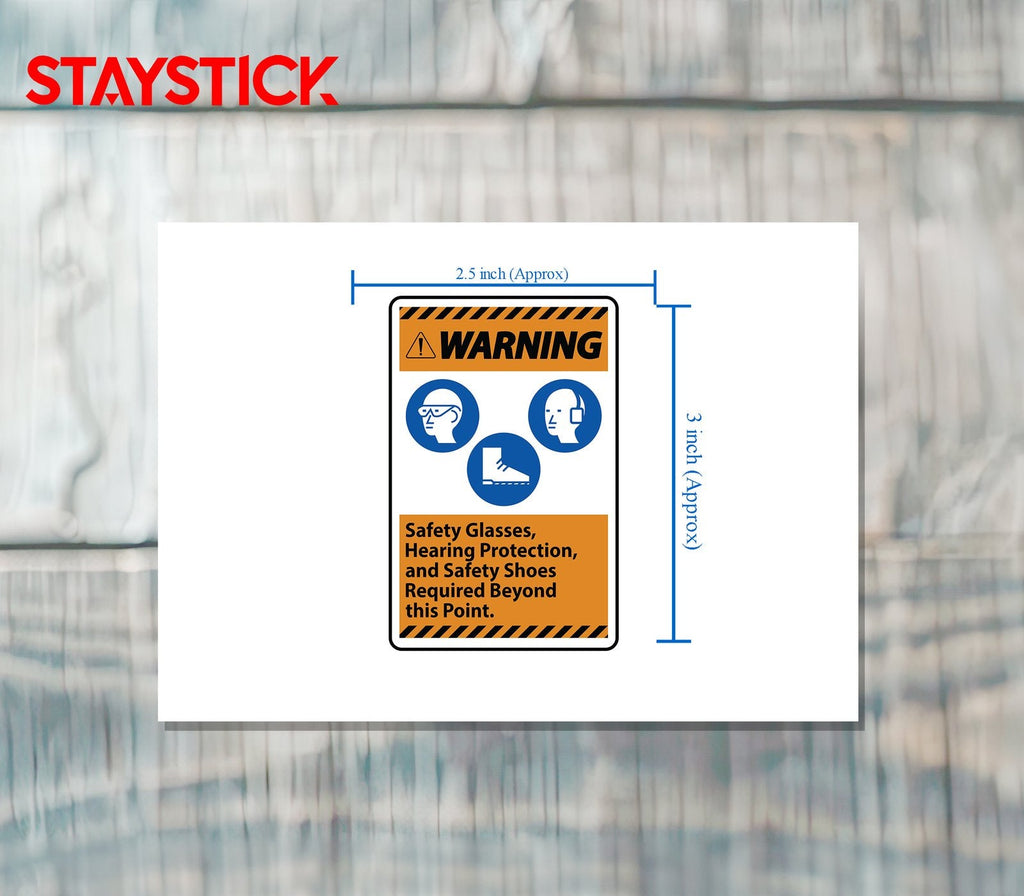 WARNING SIGN STICKER Premium Vinyl Sticker