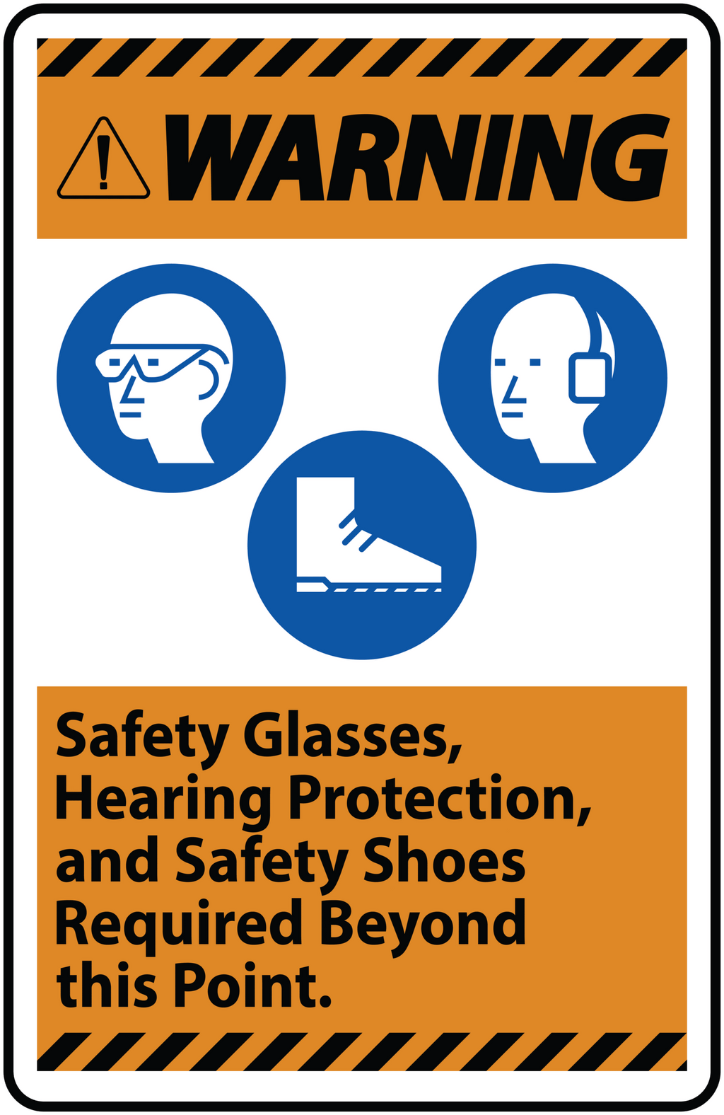 WARNING SIGN STICKER Premium Vinyl Sticker