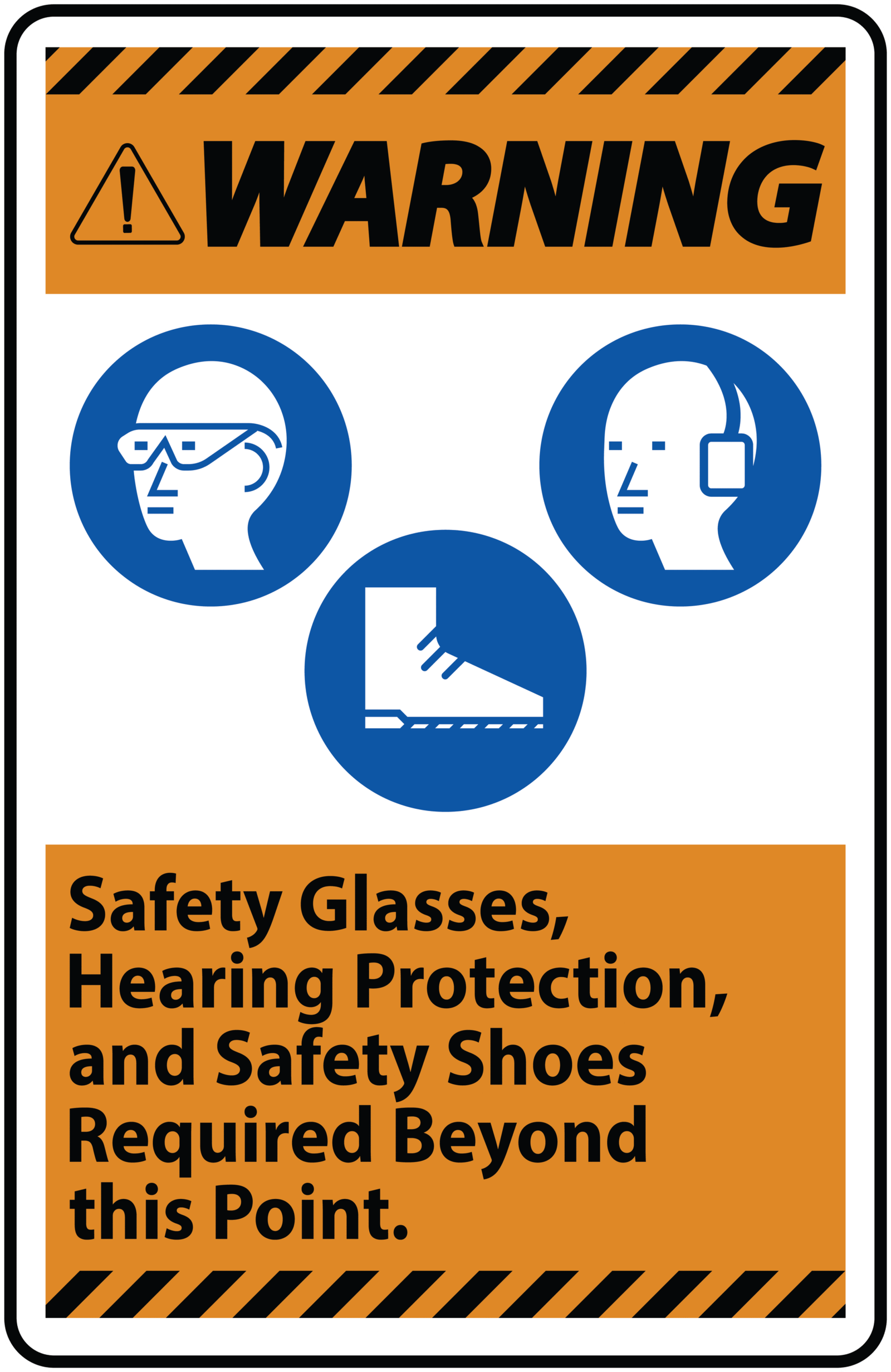 WARNING SIGN STICKER Premium Vinyl Sticker
