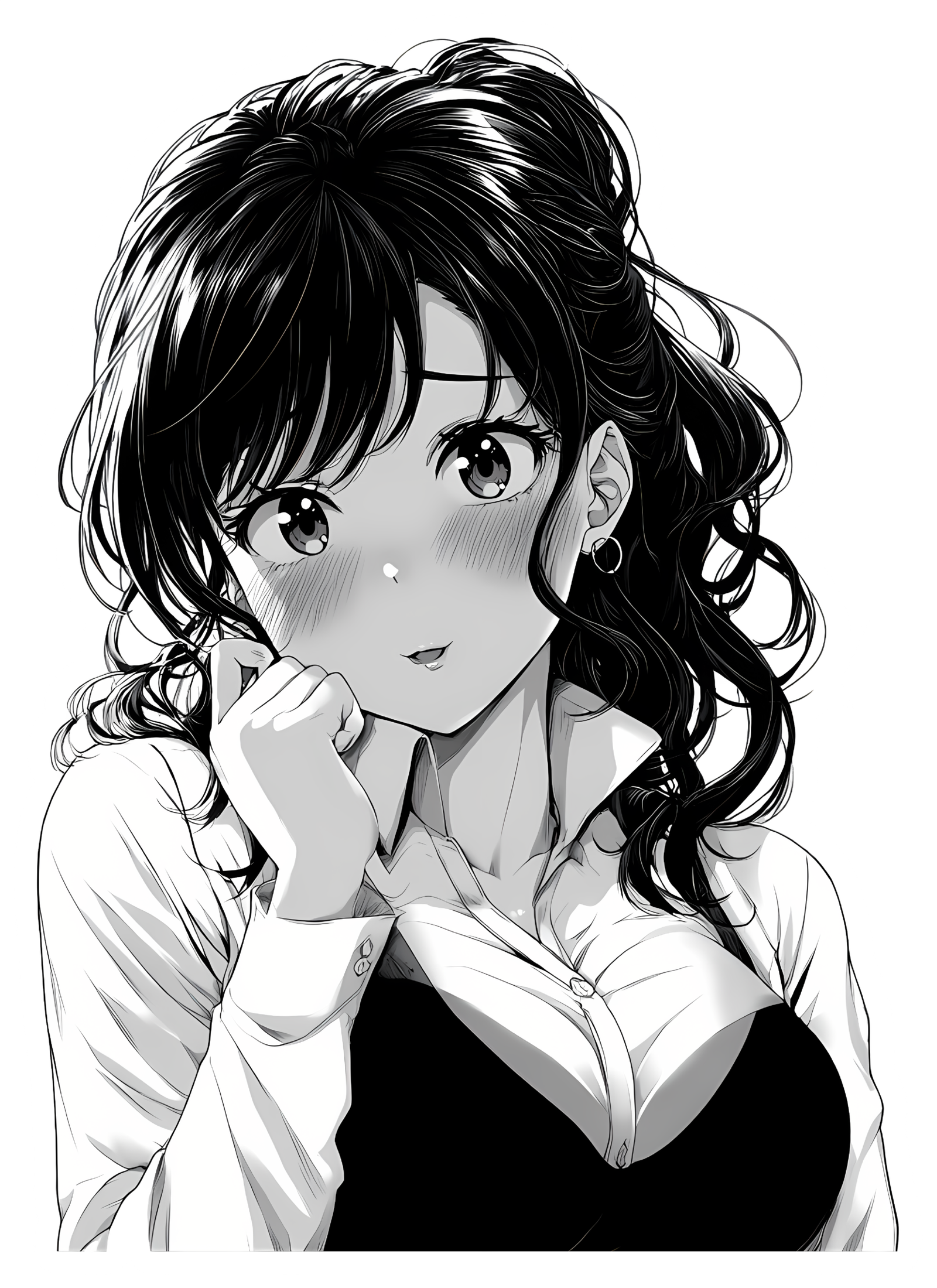 girl sticker Premium Vinyl Sticker