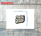 MINI BOSS STICKER Premium Vinyl Sticker