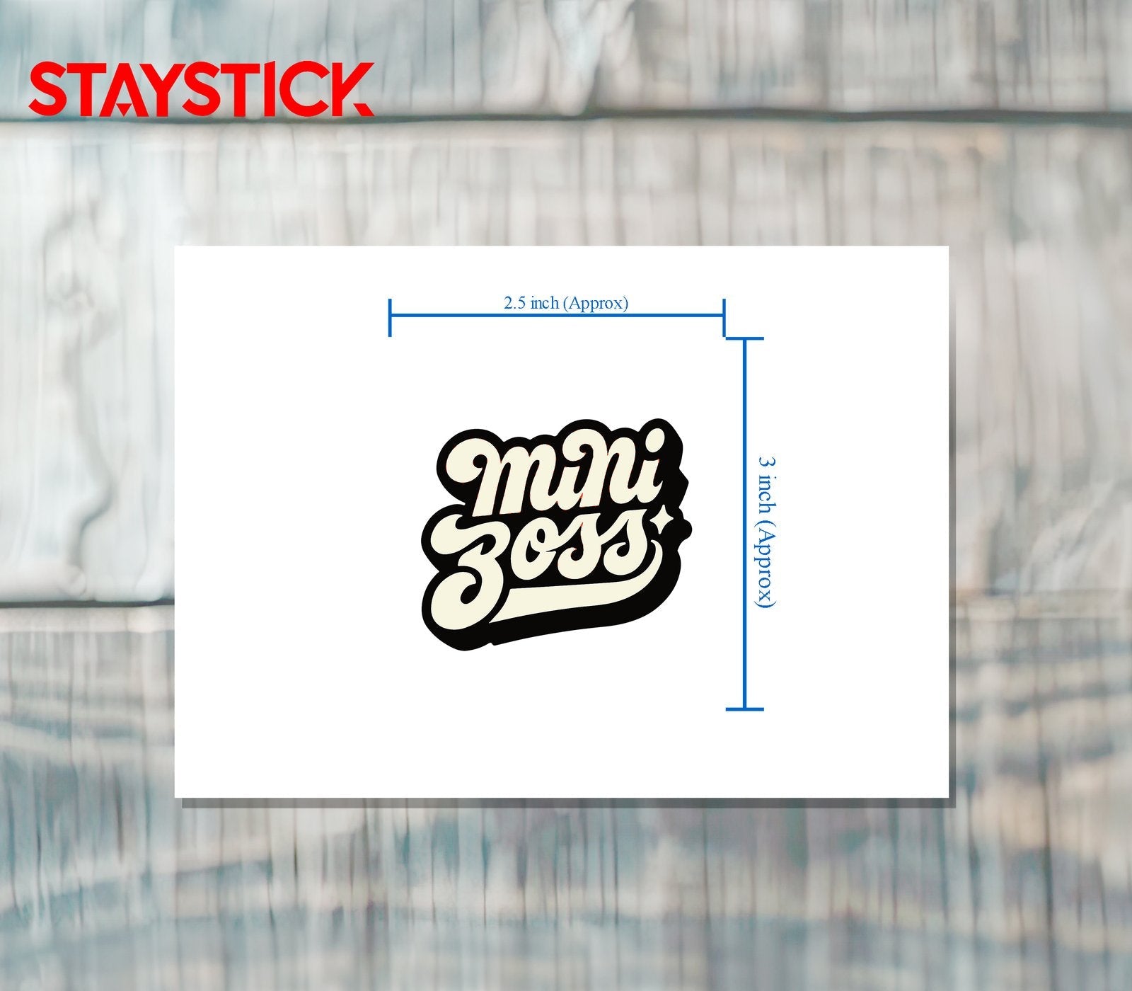 MINI BOSS STICKER Premium Vinyl Sticker