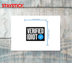 VERIFIED STICKER Premium Vinyl Sticker