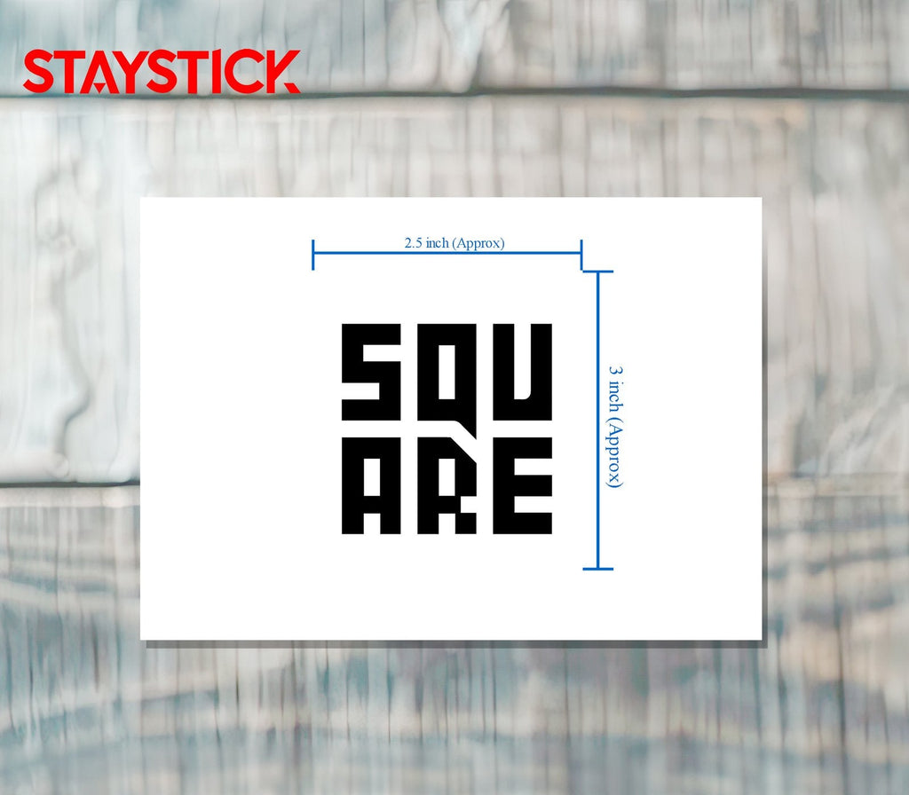 SQUARE STICKER Premium Vinyl Sticker