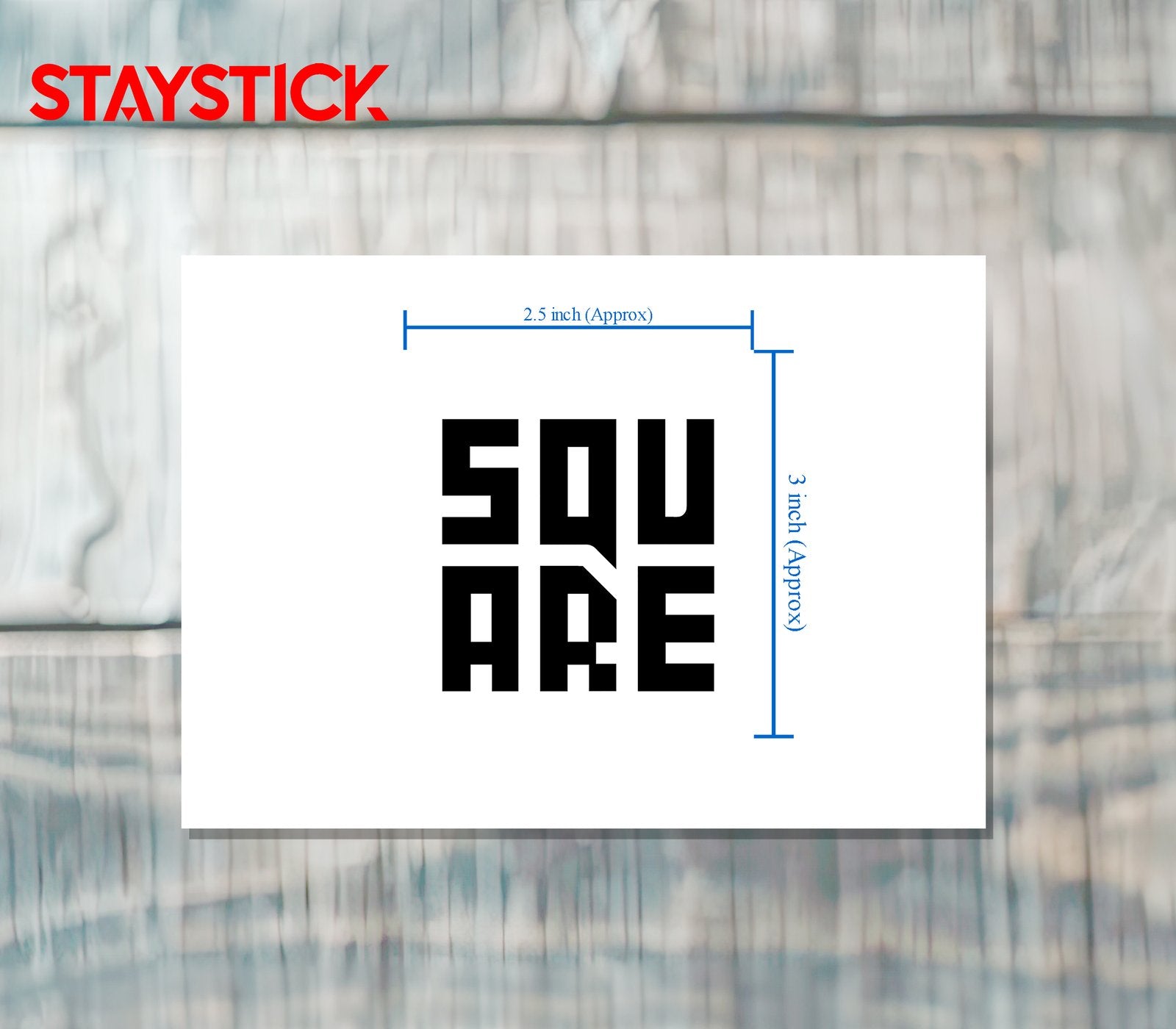 SQUARE STICKER Premium Vinyl Sticker