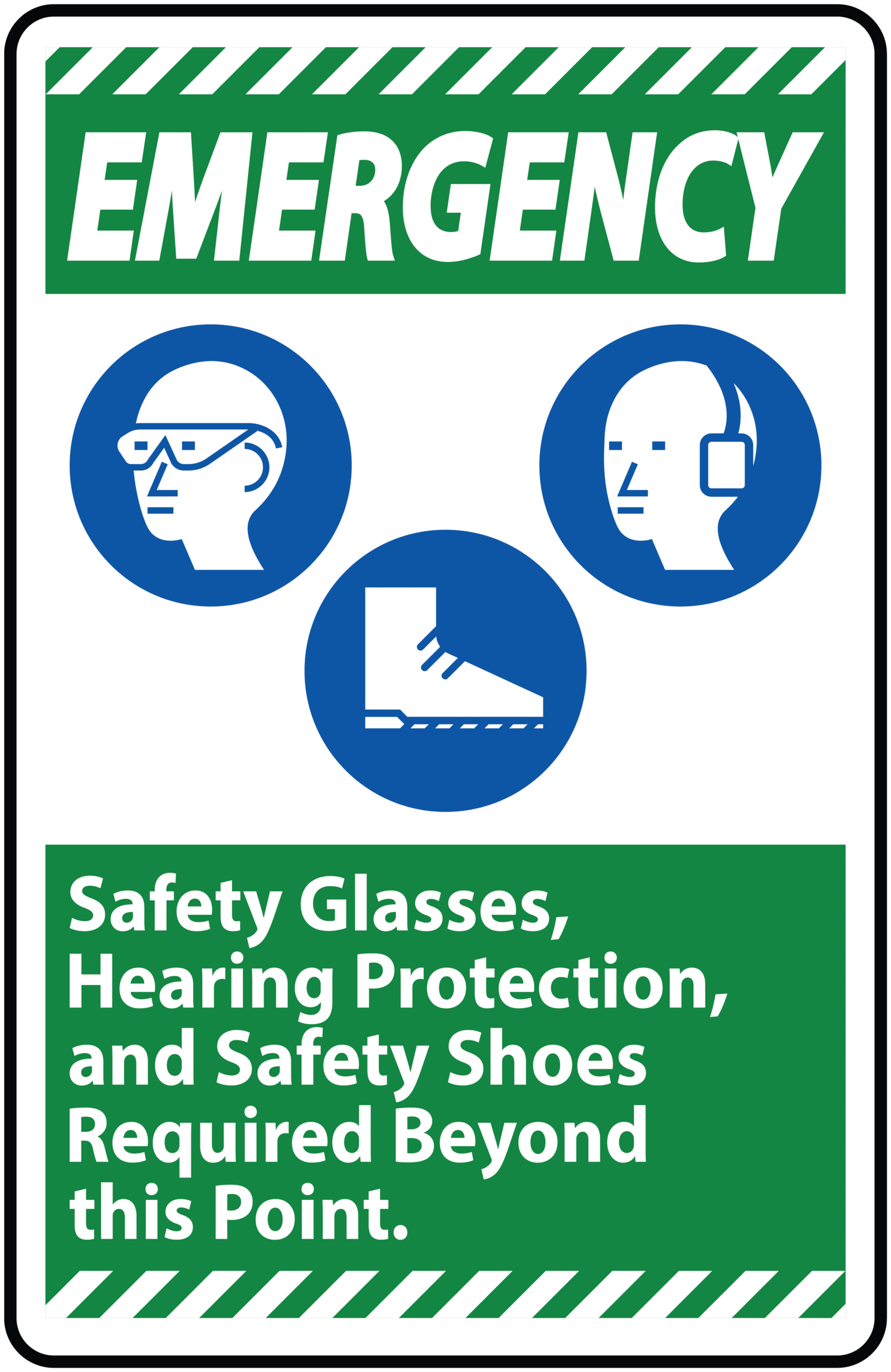 EMERGENCY SIGN STICKER Premium Vinyl Sticker