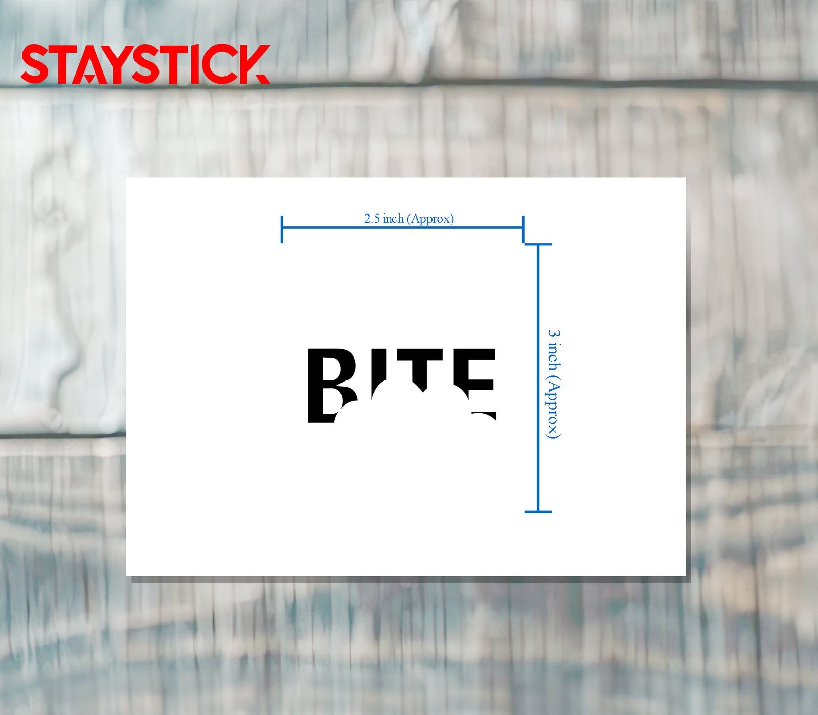BITE STICKER Premium Vinyl Sticker