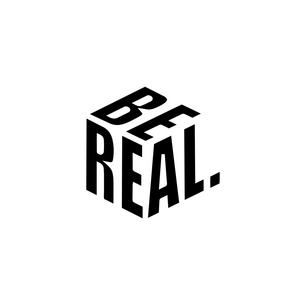 BE REAL STICKER Premium Vinyl Sticker