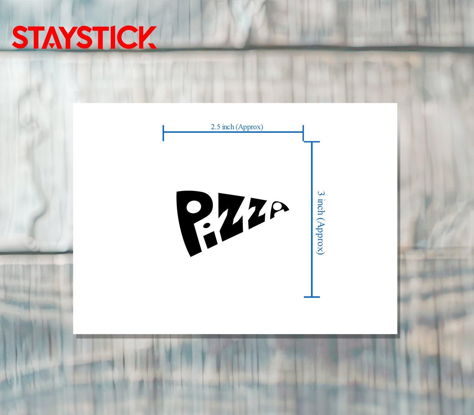 PIZZA STICKER Premium Vinyl Sticker
