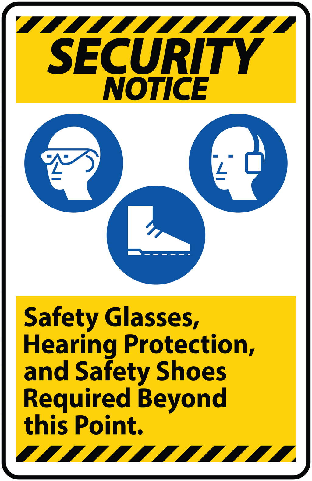 SECURITY SIGN STICKER Premium Vinyl Sticker