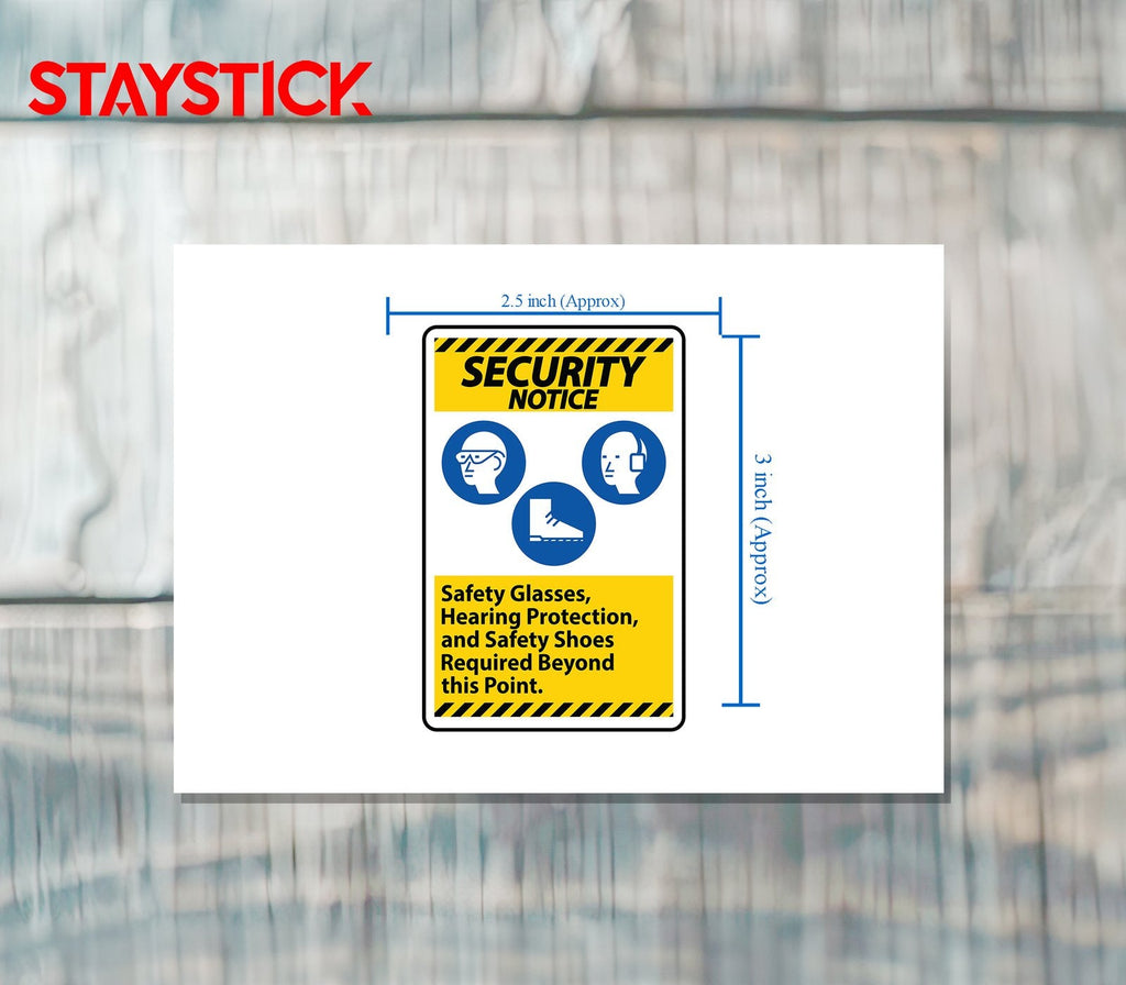 SECURITY SIGN STICKER Premium Vinyl Sticker