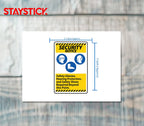 SECURITY SIGN STICKER Premium Vinyl Sticker