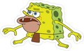 SpongeBob SquarePants Caveman Sticker Premium Vinyl Sticker