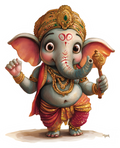 GANPATI GOD STICKER Premium Vinyl Sticker