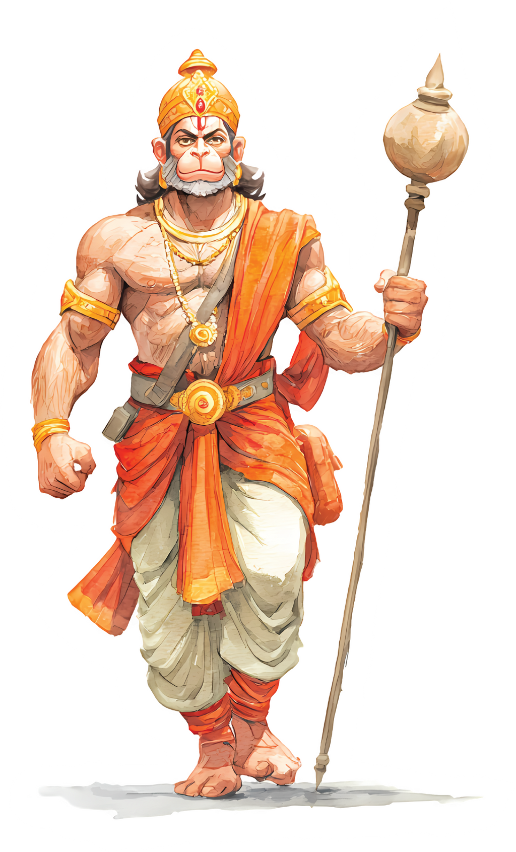 Big Hanuman God Sticker Premium Vinyl Sticker