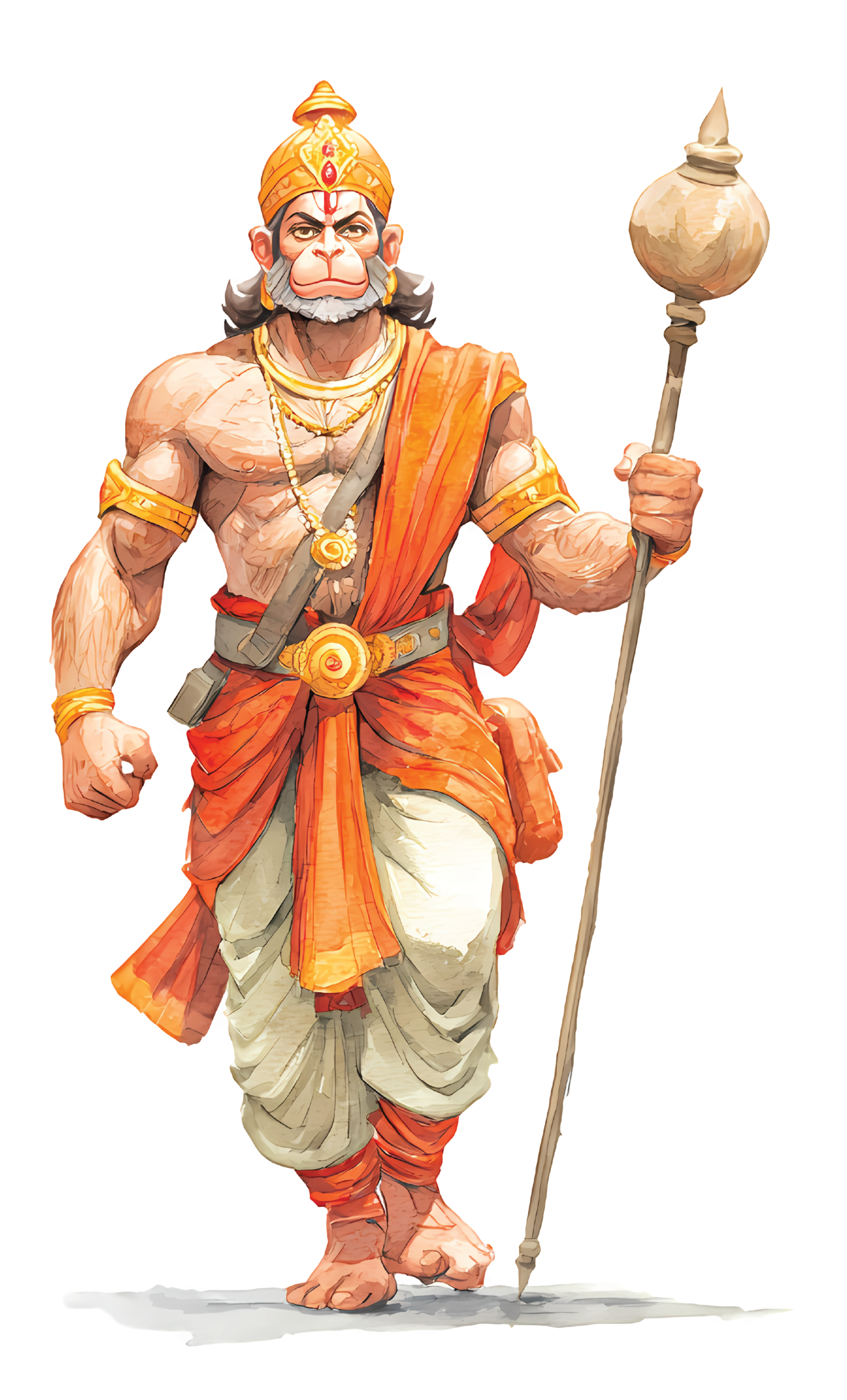 Big Hanuman God Sticker Premium Vinyl Sticker