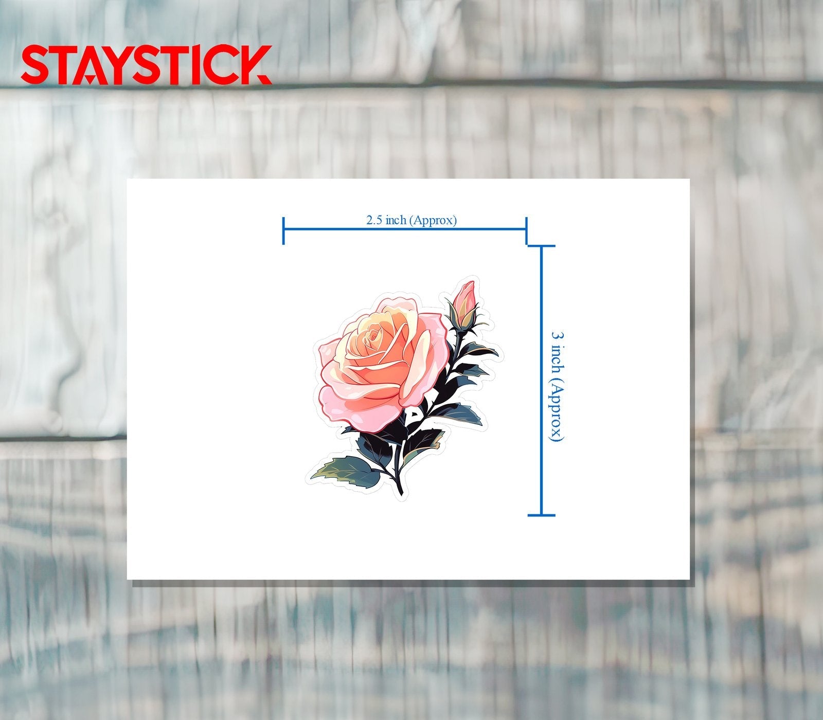 ROSE STICKER Premium Vinyl Sticker