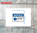 FACE MASK STICKER Safety Sticker