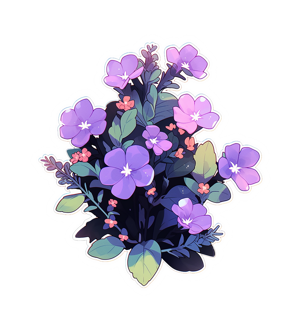 FLOWER STICKER Premium Vinyl Sticker