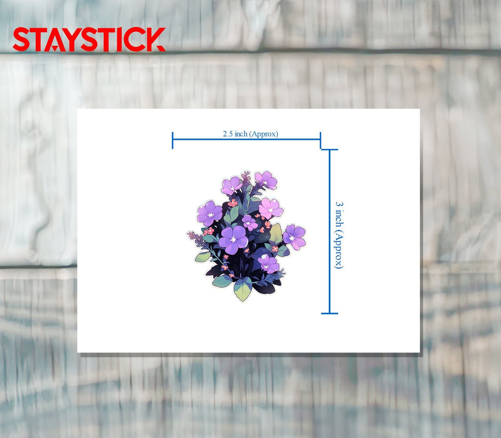FLOWER STICKER Premium Vinyl Sticker